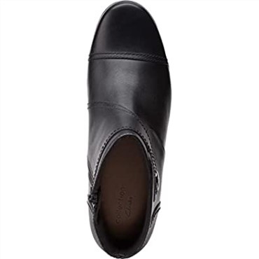 Bota Moda Mujer Emily Calle Clarks Piel Negra
