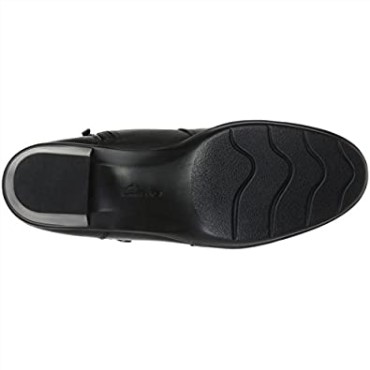Botines Mujer Emslie Monet Clarks Cuero Negro
