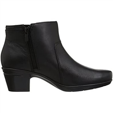Botines Mujer Emslie Monet Clarks Cuero Negro