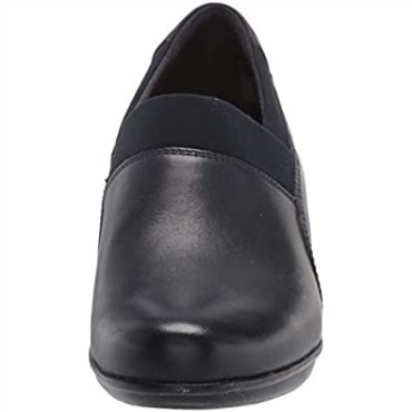 Mocasin Mujer Emslie Cumbre Clarks Navy Piel Textil Combi