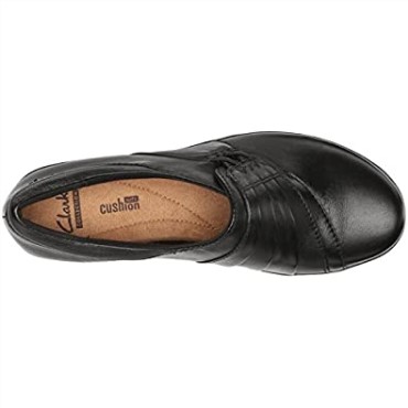 Clarks Mujer Everlay Iris Flat Cuero Negro