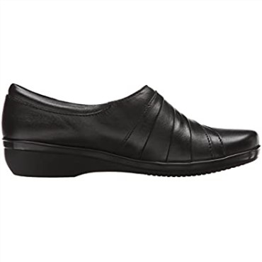 Clarks Mujer Everlay Iris Flat Cuero Negro