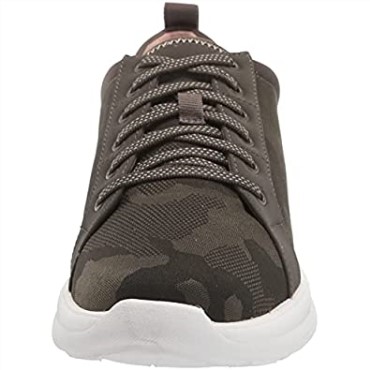 Zapatilla Deportiva Mujer Ezera Lace Oliva Oscuro Textil Combi Clarks