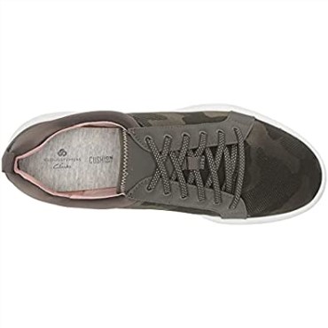 Zapatilla Deportiva Mujer Ezera Lace Oliva Oscuro Textil Combi Clarks
