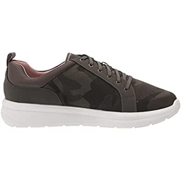 Zapatilla Deportiva Mujer Ezera Lace Oliva Oscuro Textil Combi Clarks