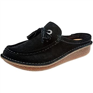 Sandalia Clarks Para Mujer Fun Ny Clog Slide Negro Sde
