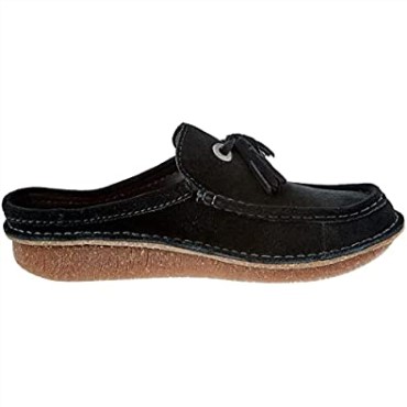 Sandalia Clarks Para Mujer Fun Ny Clog Slide Negro Sde