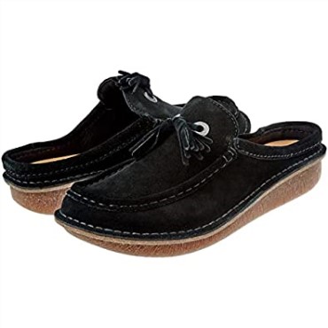 Sandalia Clarks Para Mujer Fun Ny Clog Slide Negro Sde