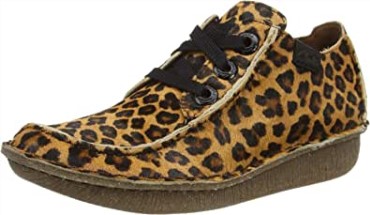 Derbys Clarks De Mujer Fun Ny Dream Con Estampado De Leopardo