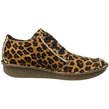 Derbys Clarks De Mujer Fun Ny Dream Con Estampado De Leopardo