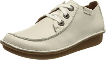 Fun Ny Dream De Mujer Oxford Cuero Blanco Clarks