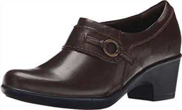 Mocasines De Tacón Medio Curvas Para Mujer Nuevos Genette Shootie M Clarks Para Mujer