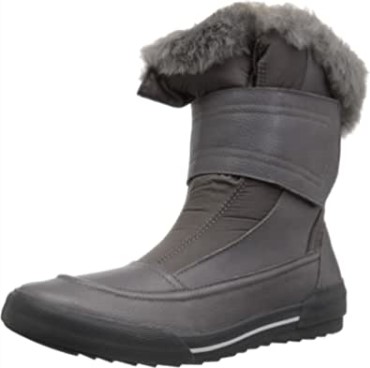 Bota De Nieve Mujer Gilby Merilyn Clarks Cuero Gris