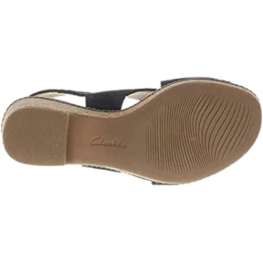 Sandalia Mujer Cuña Giselle Cove Clarks Azul Marino