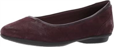 Berenjena Plana Clarks Gracelmara De Mujer