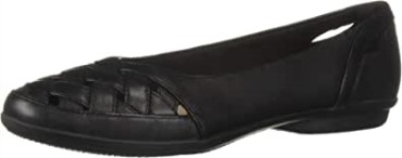 Mocasines Mujer Gracelmaze Flat Cuero Negro Clarks