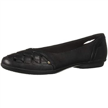 Mocasines Mujer Gracelmaze Flat Cuero Negro Clarks