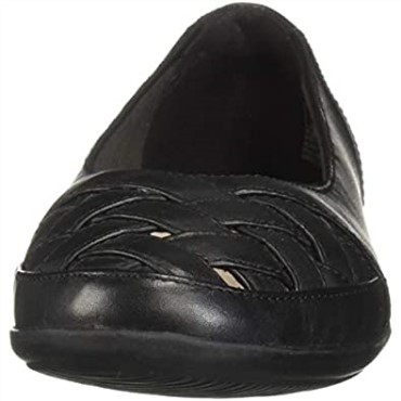 Mocasines Mujer Gracelmaze Flat Clarks Cuero Negro