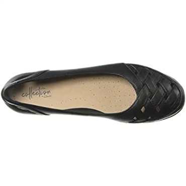 Mocasines Mujer Gracelmaze Flat Clarks Cuero Negro