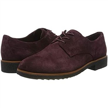 Derby De Mujer Grip Lane Clarks De Ante Burdeos