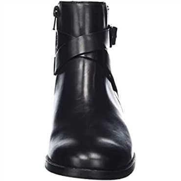 Bota Moda Mujer Hebilla Hamble Clarks Cuero Negro
