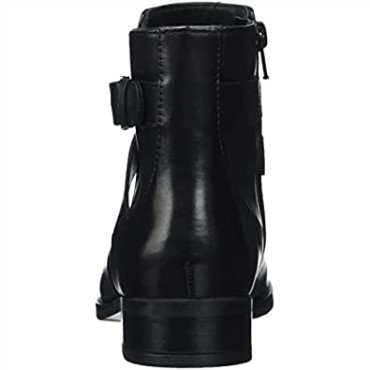 Bota Moda Mujer Hebilla Hamble Clarks Cuero Negro
