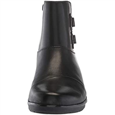 Bota De Moda Cody Esperanza Mujer Negro Cuero Clarks