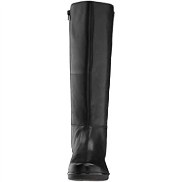 Bota Fashion Mujer Hope Play Negra Piel Textil Clarks