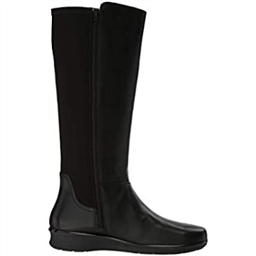 Bota Fashion Mujer Hope Play Negra Piel Textil Clarks