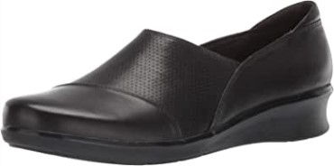 Mocasines Hope Porter Mujer Cuero Negro Clarks