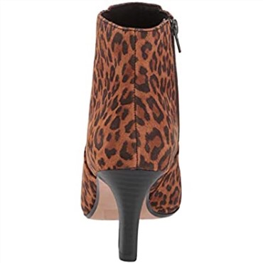 Botines Mujer Illeana Petal Clarks Ante Leopardo Tostado Oscuro
