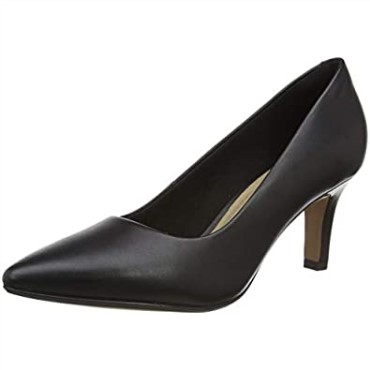 Zapato De Vestir Uniforme Mujer Illeana Tulip Clarks Cuero Negro