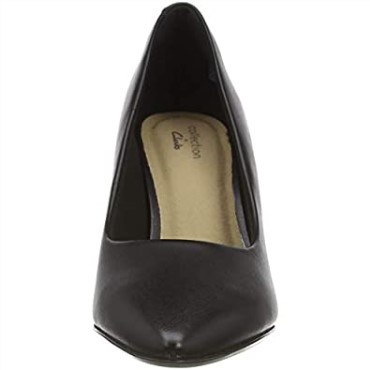 Zapato De Vestir Uniforme Mujer Illeana Tulip Clarks Cuero Negro