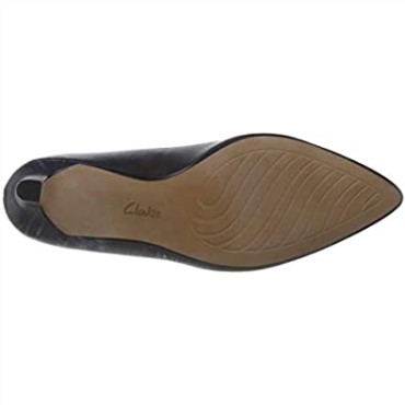 Zapato De Vestir Uniforme Mujer Illeana Tulip Clarks Cuero Negro