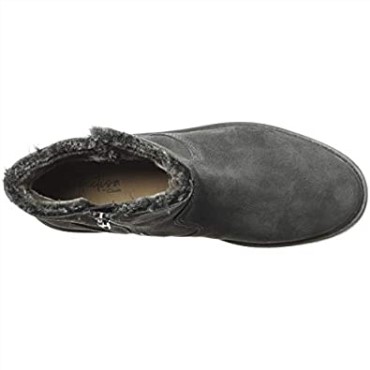 Botín Mujer Ivery Jet Gris Oscuro Ante Forrado Cálido Clarks