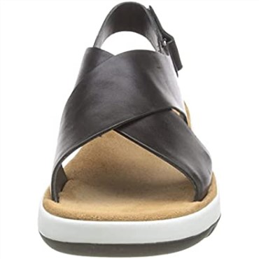 Sandalia Mujer Jemsa Cross Clarks Piel Negra