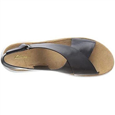 Sandalia Mujer Jemsa Cross Clarks Piel Negra