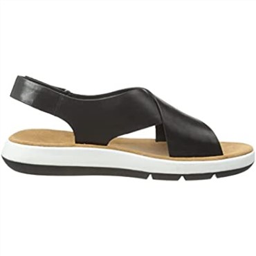 Sandalia Mujer Jemsa Cross Clarks Piel Negra