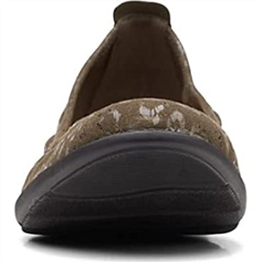 Bailarina Jenette Easy De Mujer Tela Verde Oliva Clarks