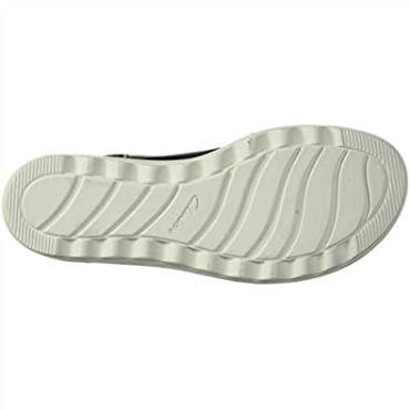 Sandalia Cuña Mujer Jillian Jewel Clarks Piel Negra