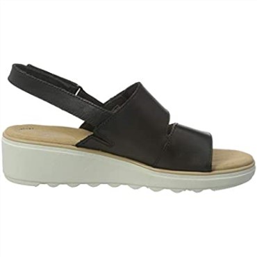 Sandalia Mujer Cuña Jillian Perla Clarks Negro