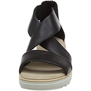 Sandalia Con Cuña Jillian Rise Para Mujer Clarks Negra