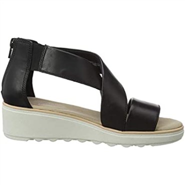Sandalia Con Cuña Jillian Rise Para Mujer Clarks Negra