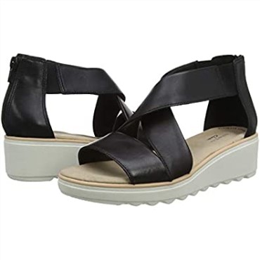 Sandalia Con Cuña Jillian Rise Para Mujer Clarks Negra