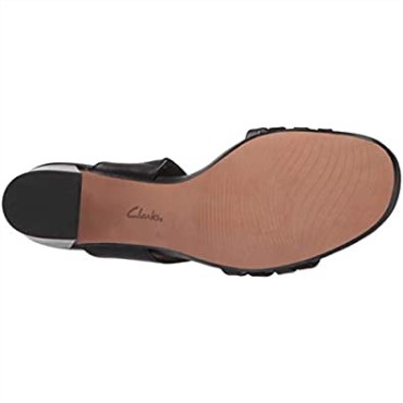 Sandalia Tacón Mujer Jocelynne Andi Piel Negra Combi Clarks