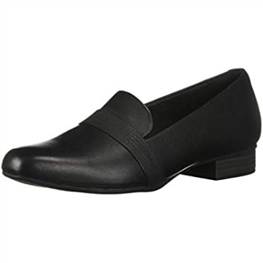 Mocasin Mujer Juliet Ariel Clarks Cuero Negro