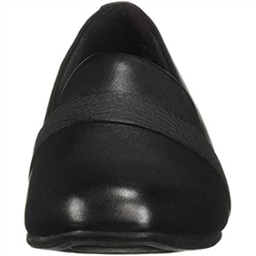 Mocasin Mujer Juliet Ariel Clarks Cuero Negro