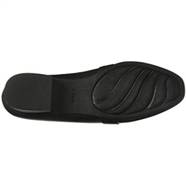 Mocasin Mujer Juliet Ariel Clarks Cuero Negro