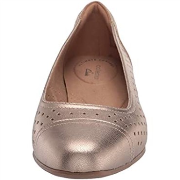 Bailarinas Mujer Juliet Cedro Clarks Piel Metalizada
