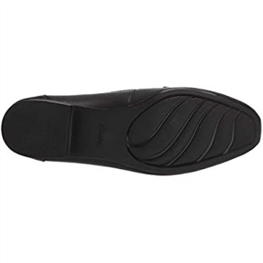 Mocasines Mujer Juliet Coast Clarks Cuero Negro Synth Leopard